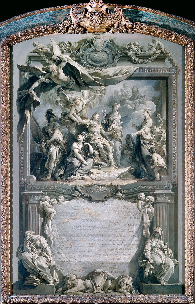 Ludvig XV ger fred åt Europa av François Le Moyne