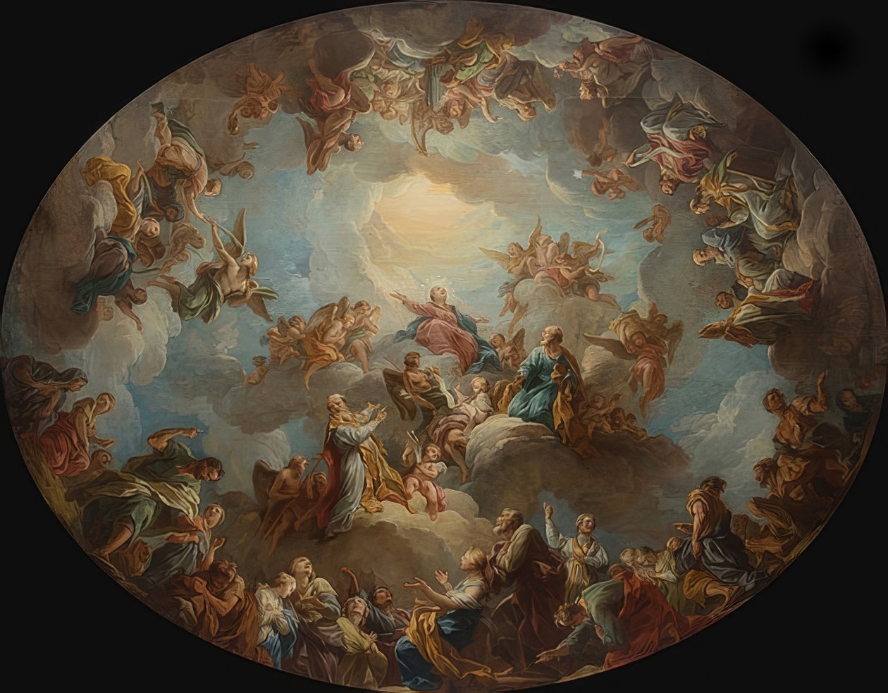 Förhärligande av Jungfrun. 1732 av François Lemoyne