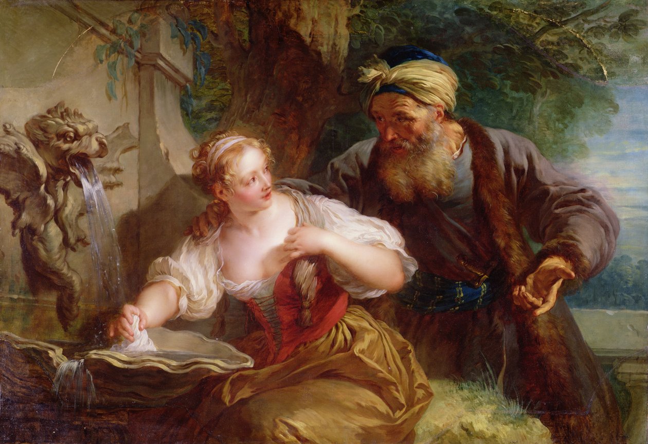 The Amorous Proposal, c.1725 av François Lemoyne