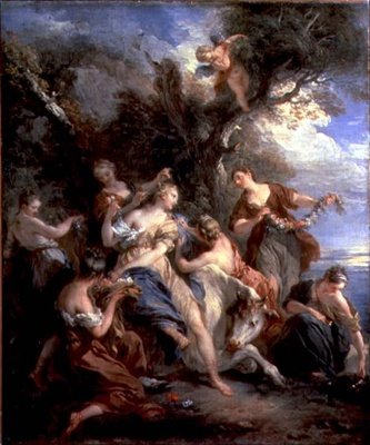 Europas våldtäkt, 1725 av François Lemoyne