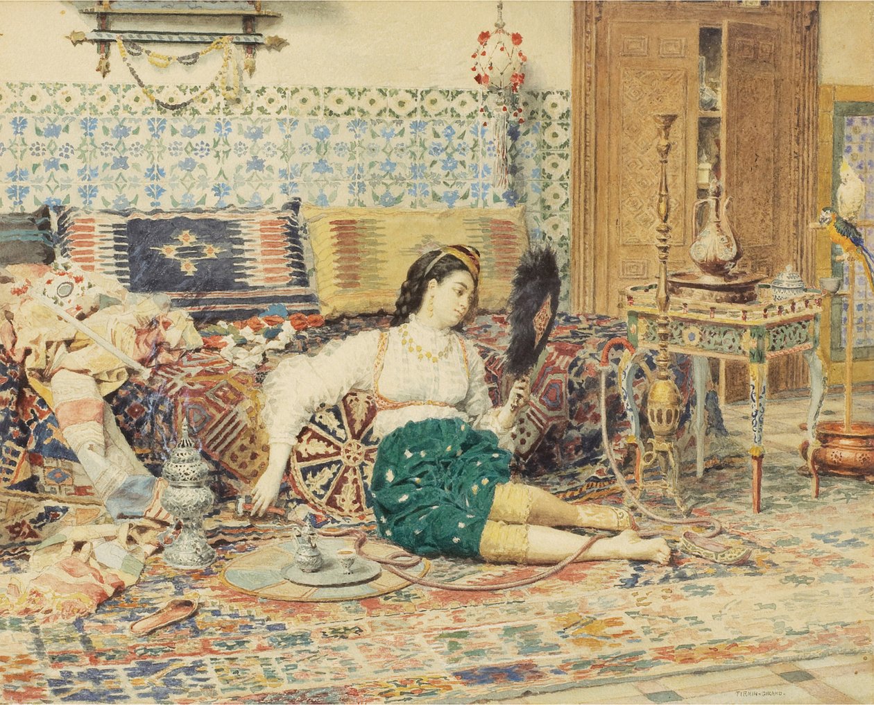 Den vackra orientaliska av François Marie Firmin Girard