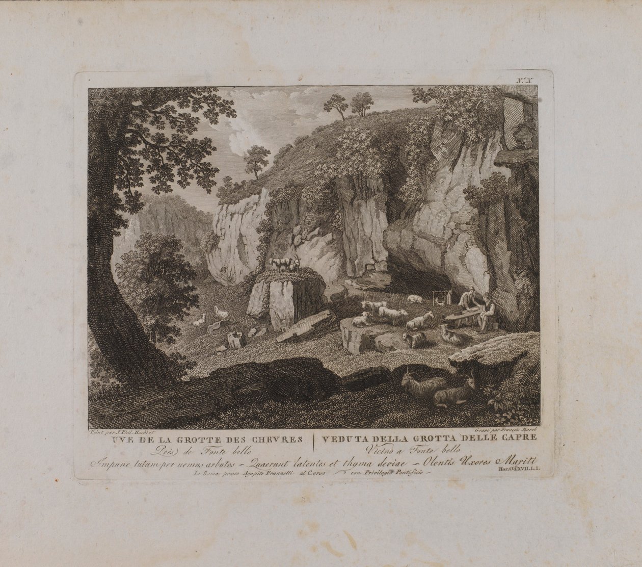Uve (sic) i Grotte des Chevres (nr X) av François Morel