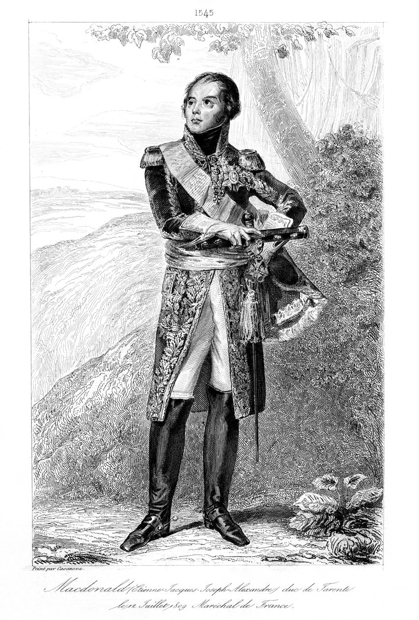 Etienne Jacques-Joseph-Alexandre MacDonald 1765-1840, hertig av Taranto och marskalk av Frankrike, 1839. av François Pigeot