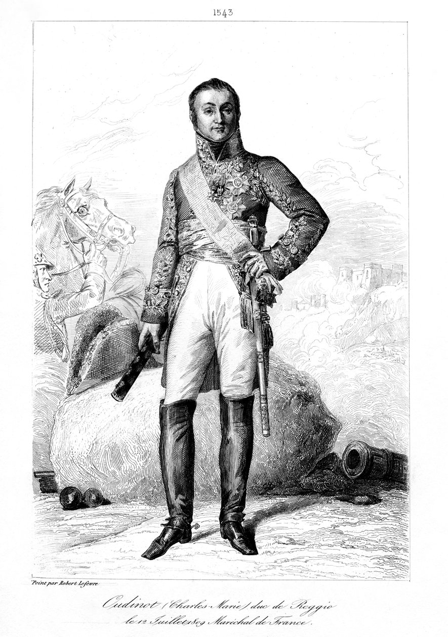 Nicolas Charles Oudinot 1767-1847, hertig av Reggio och marskalk av Frankrike, 1839. av François Pigeot