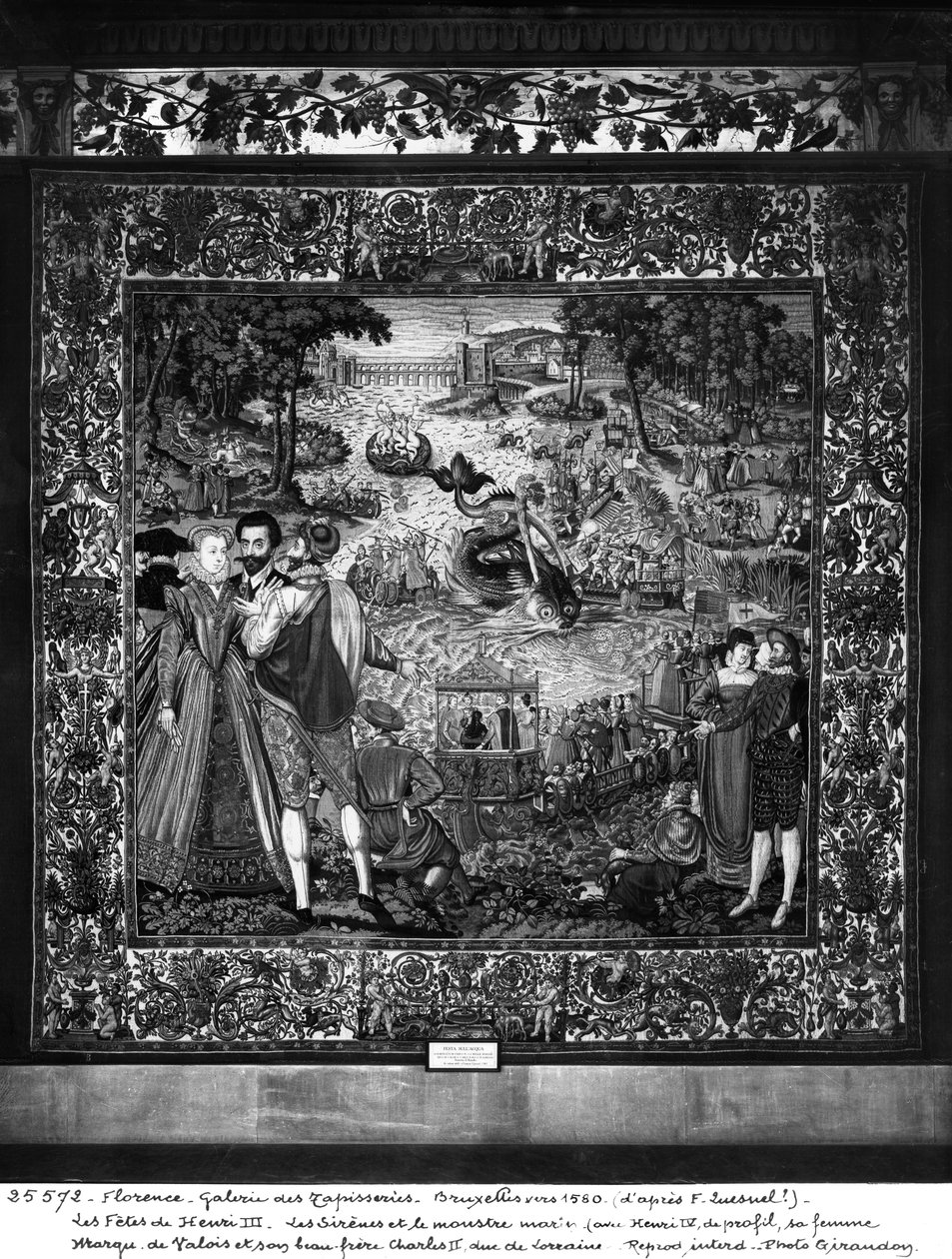 Henri III:s festivaler (1553-1610) Bryssel Workshop, ca 1580 (gobeläng) av François Quesnel