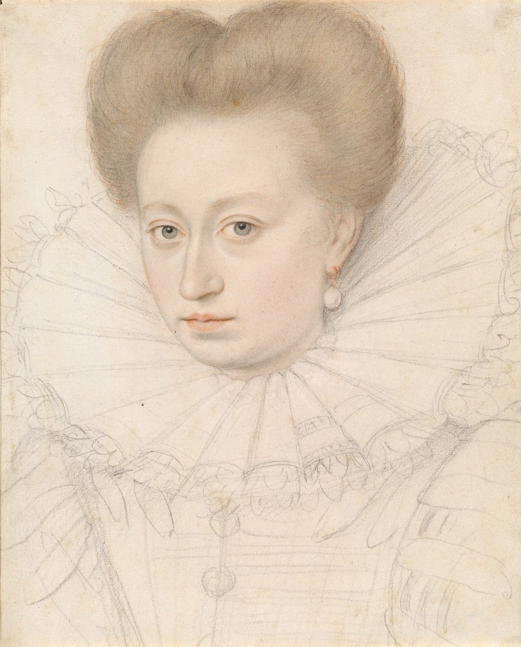 Porträtt av en adelsdam (Madame de Pellegars?) av François Quesnel