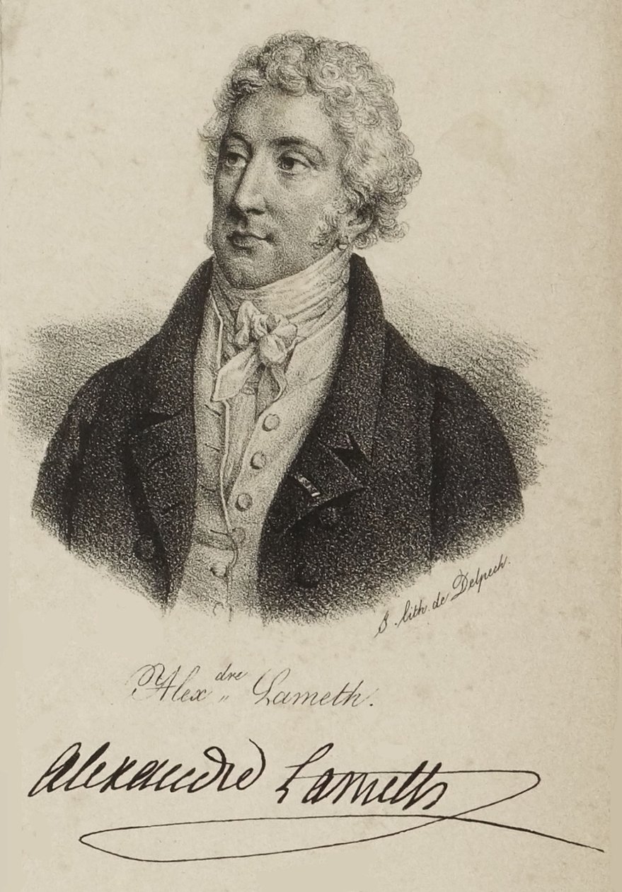 Alex.dre Lameth av Francois Seraphin Delpech