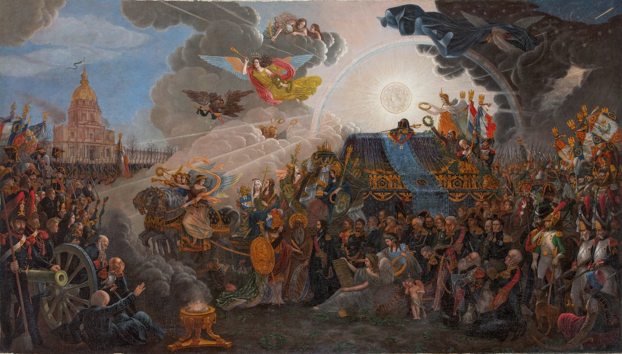 Allegori om återkomsten av Napoleons aska, 1840. av François Trichot