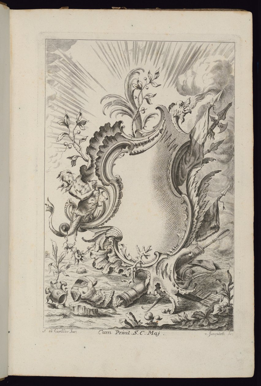 Cartridge with Dragon, Book of Cartridges för olika användningsområden av François de Cuvilliés the Elder