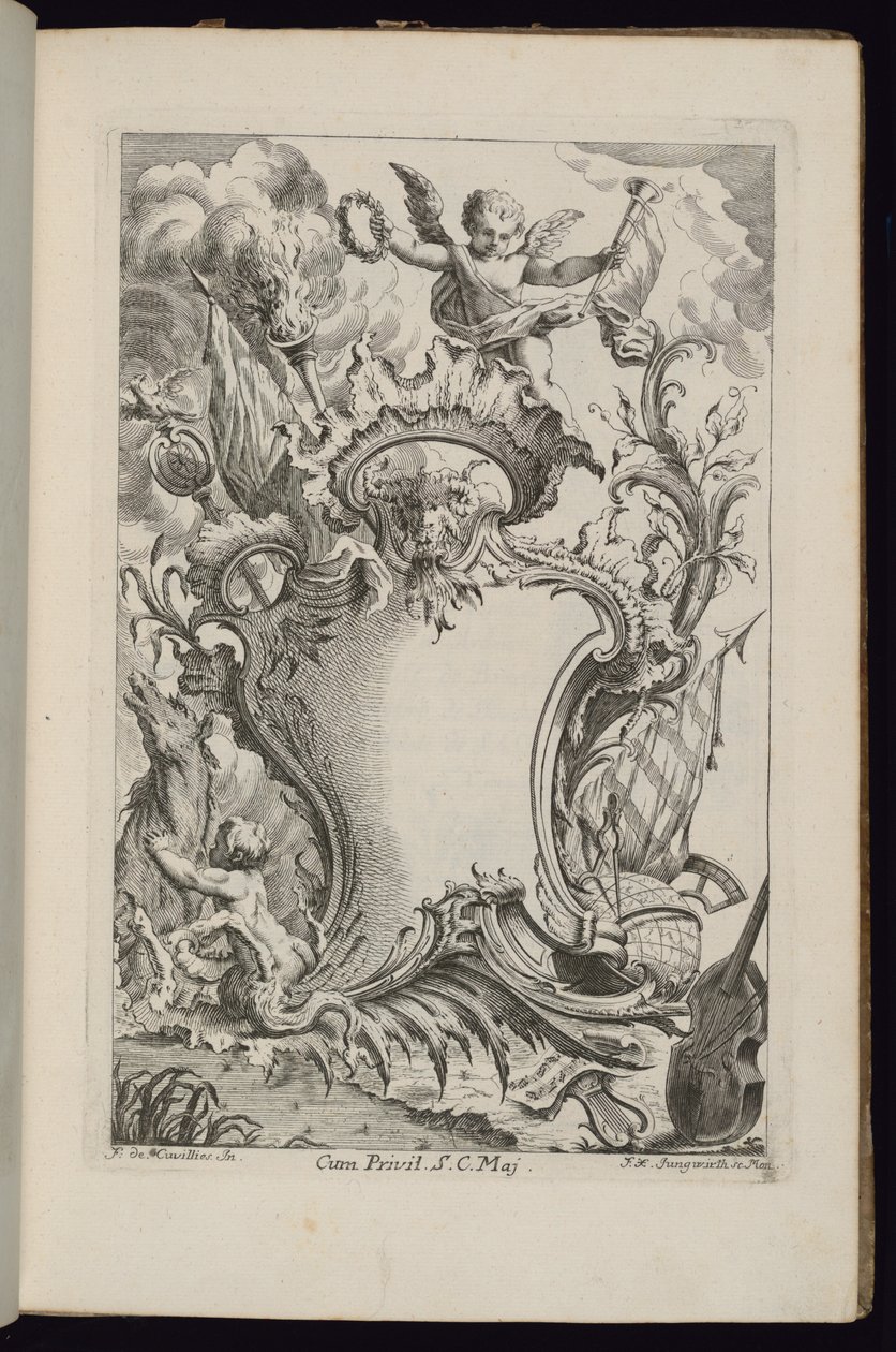 Cartridge with a Genius, Book of Cartridges för olika användningsområden av François de Cuvilliés the Elder