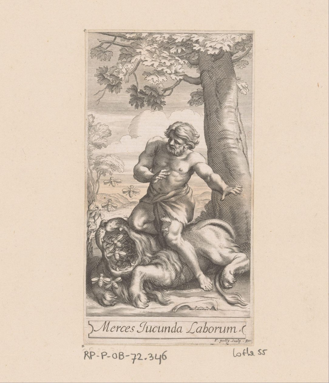 Simson och lejonet av François de Poilly (I)