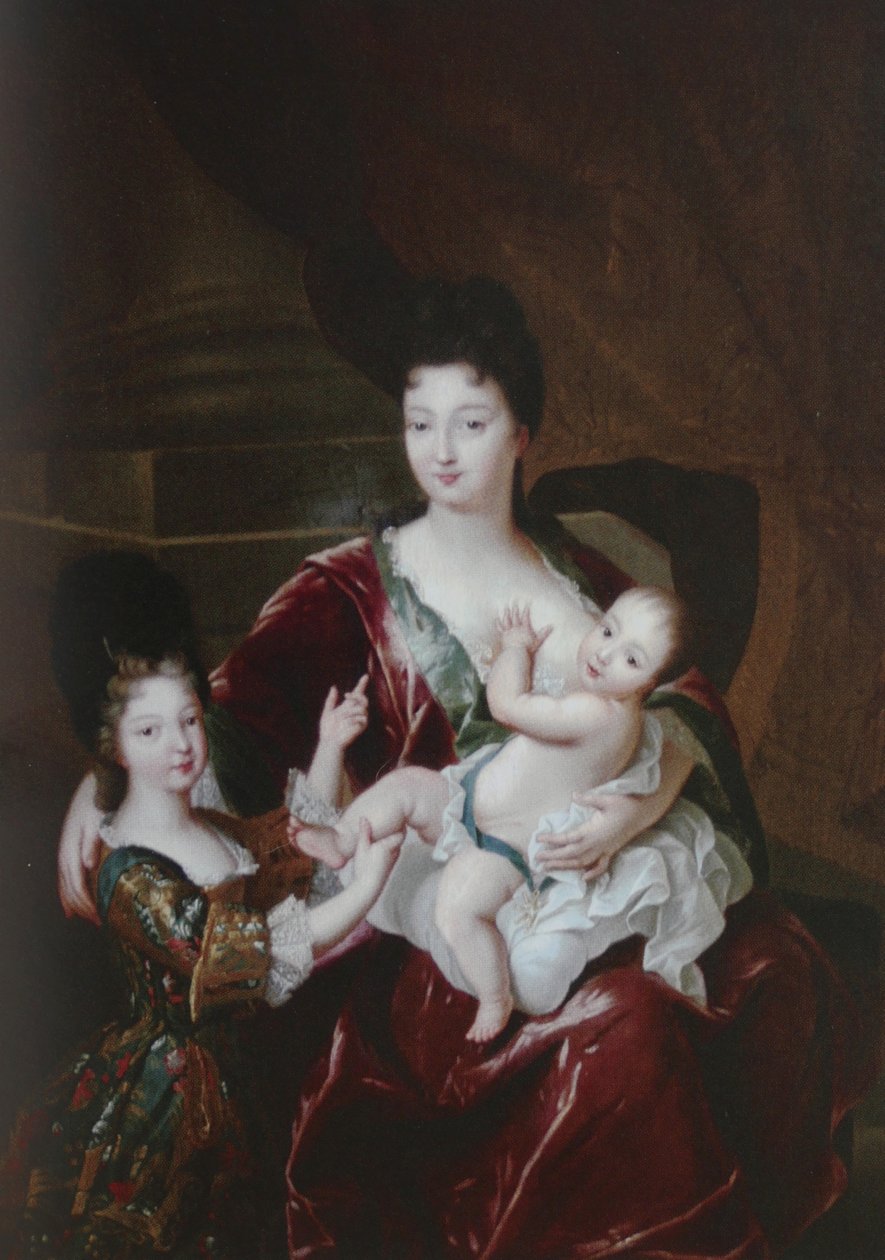 Hertigen av Bretagne och hertigen av Anjou barn till F de Troy av Francois de Troy