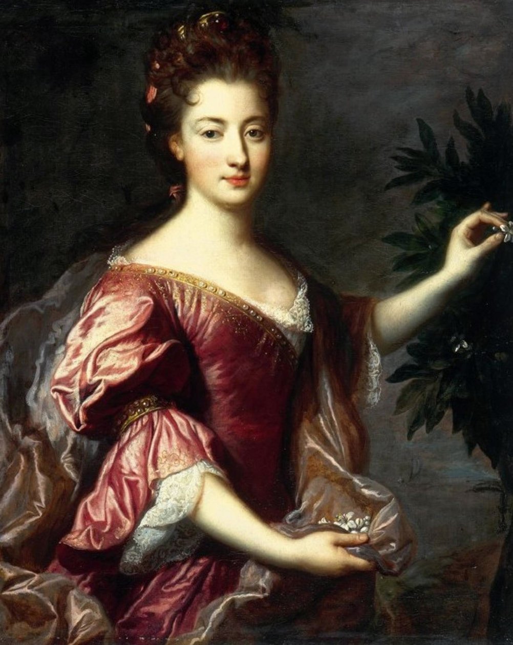 François de Troy - Marie-Anne de Bourbon, prinsessa av Conti av Francois de Troy