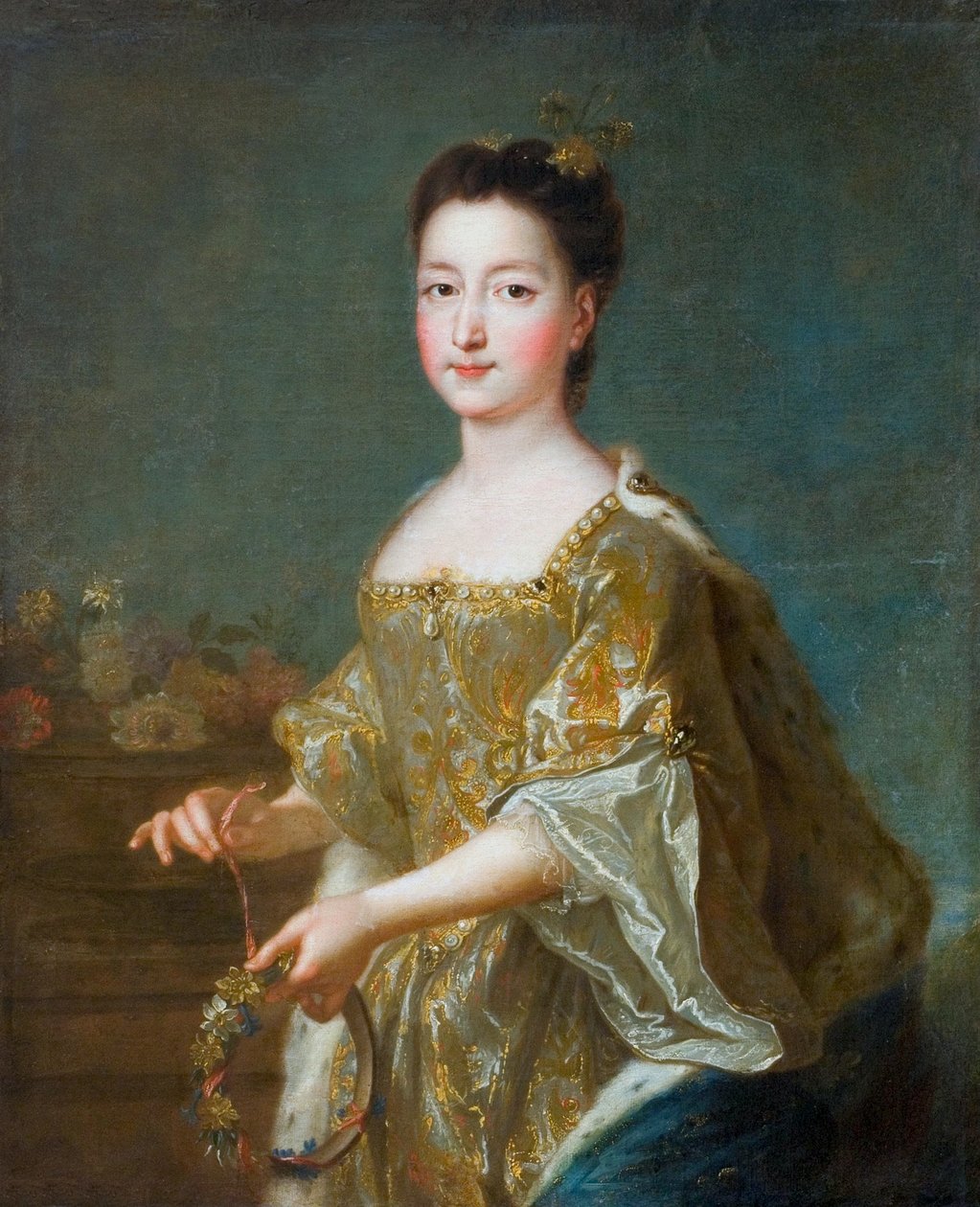 Polska: Porträtt av Teresa Kunegunda Sobieska som brud av Francois de Troy