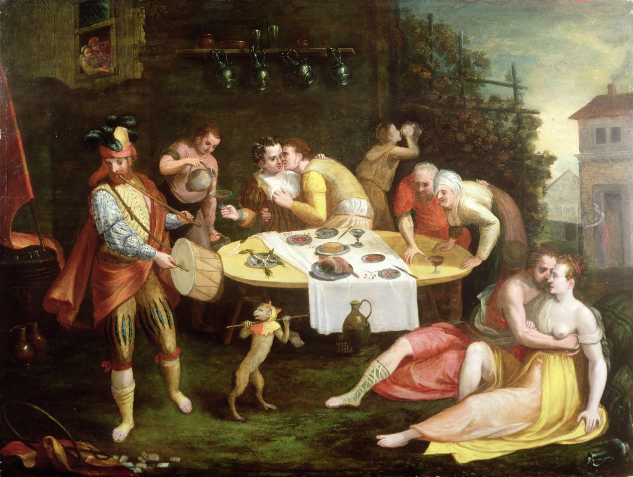 En bankett av kärlek av Frans Floris