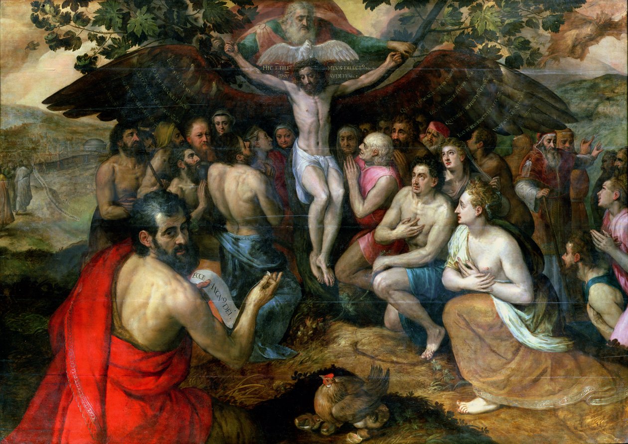 Allegori om treenigheden swed av Frans Floris