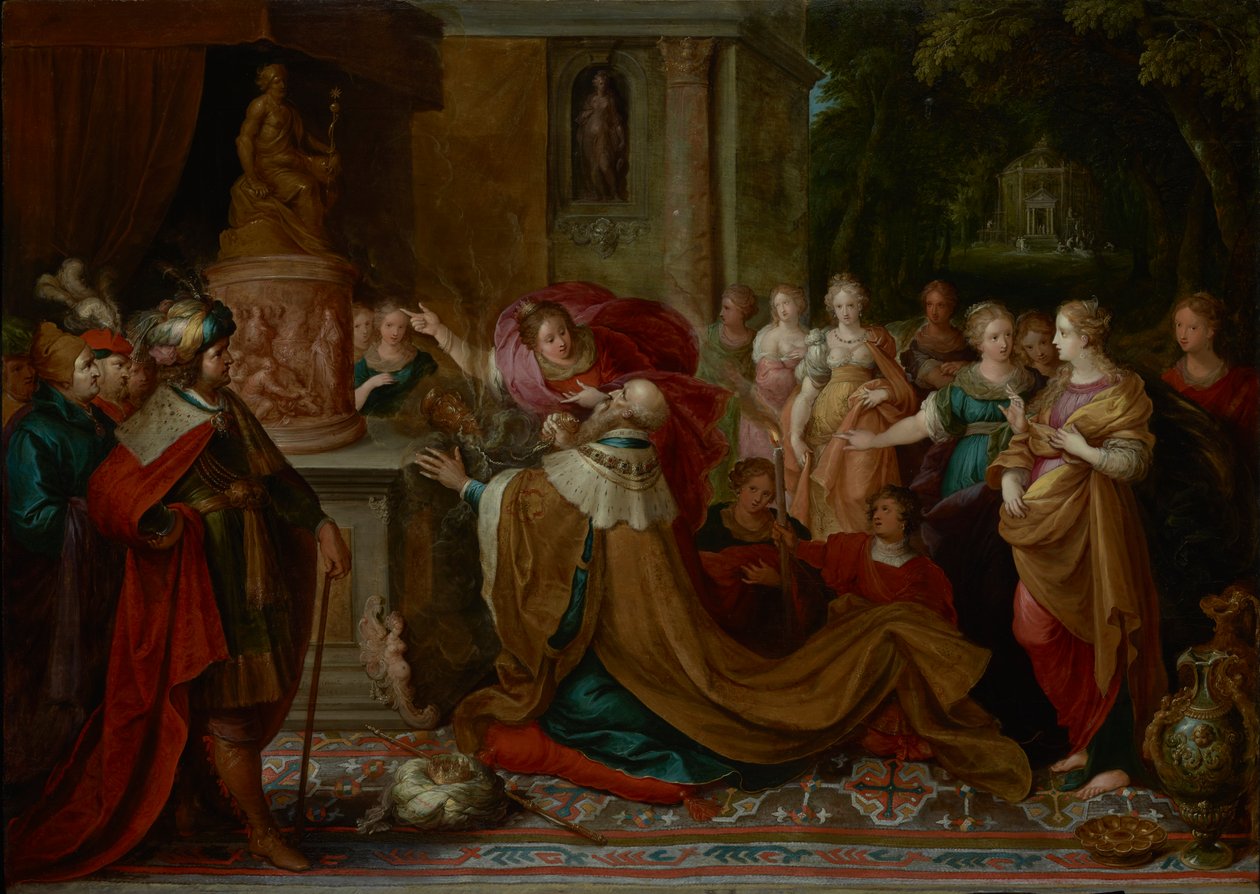The Idolatry of Solomon av Frans Francken the Younger  