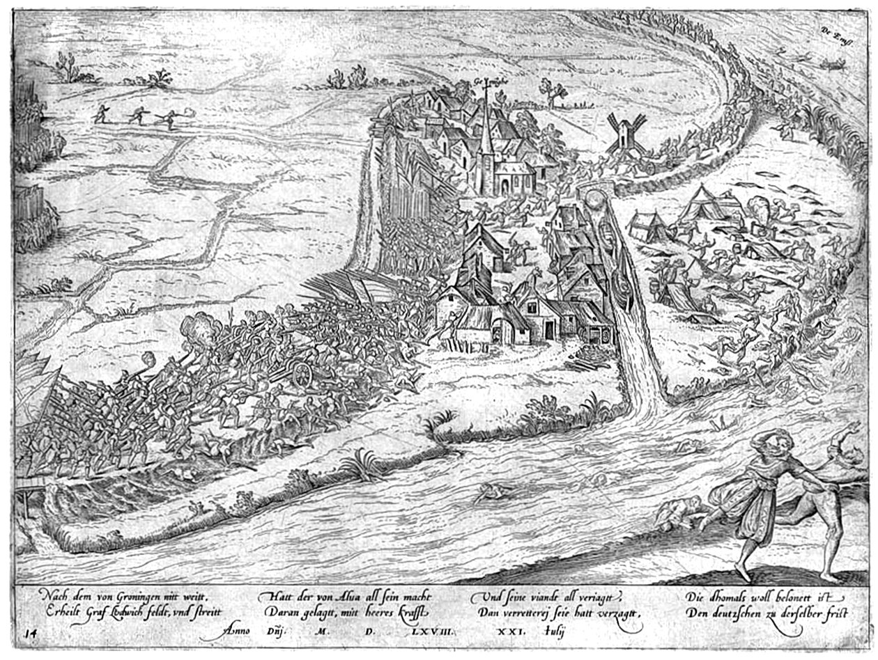 Schlacht von Jemmingen, 1568 av Frans Hogenberg