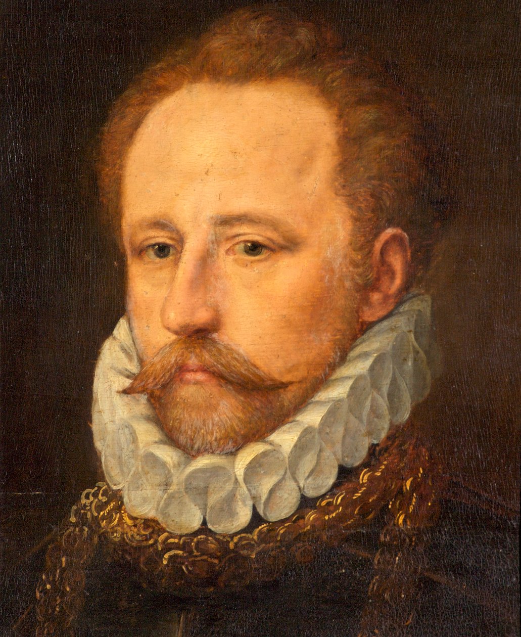 Porträtt av en skäggig herre i rustning, ca 1570 av Frans I Pourbus