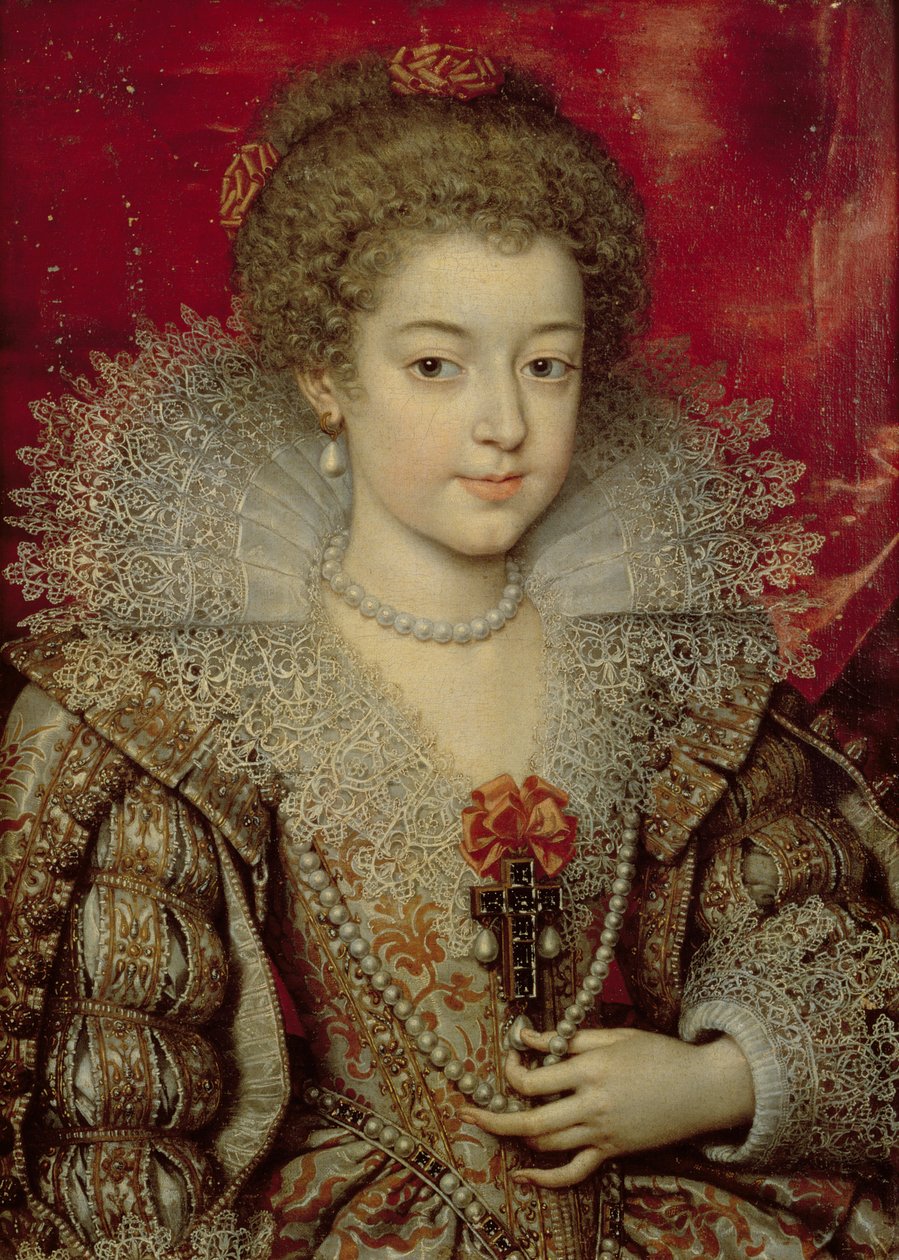Porträtt av Infanta Anna av Frans II Pourbus
