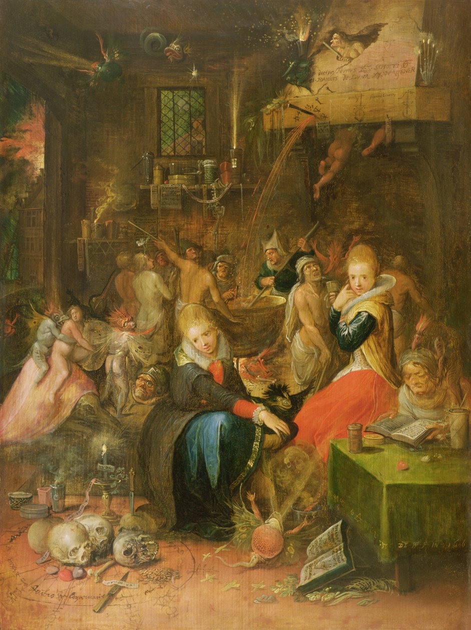 En besvärjningsscen, 1606 av Frans II Francken the Younger