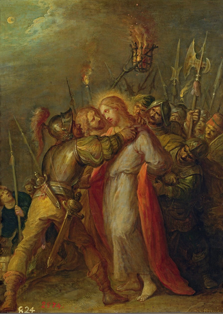 Jesus tillfångatagen av Frans II Francken the Younger