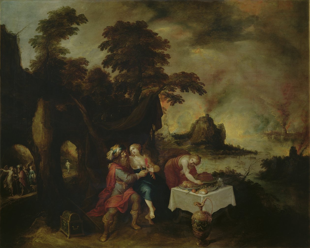 Lot och hans döttrar av Frans II Francken the Younger