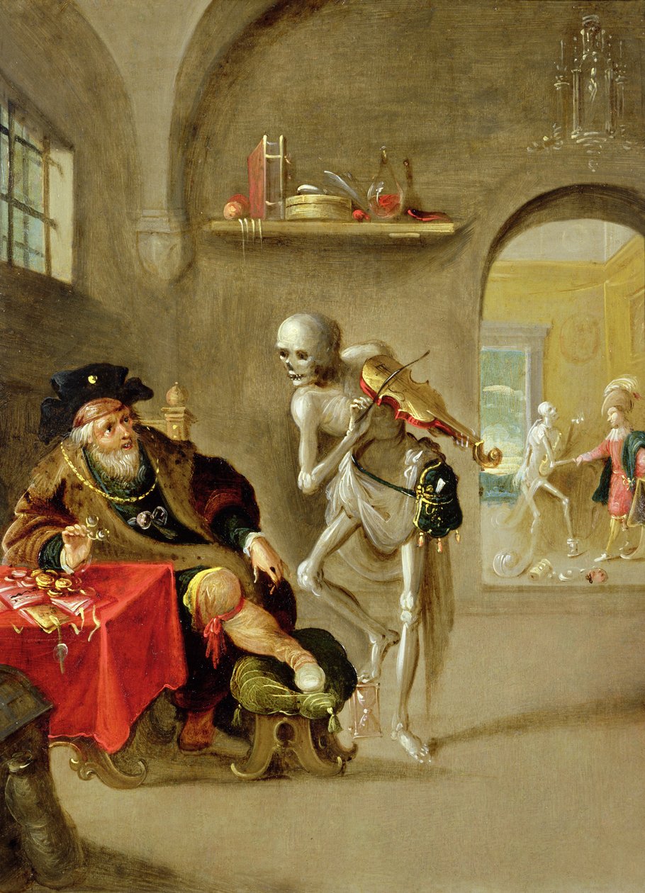Dödsdansen (olja på koppar) av Frans II Francken the Younger