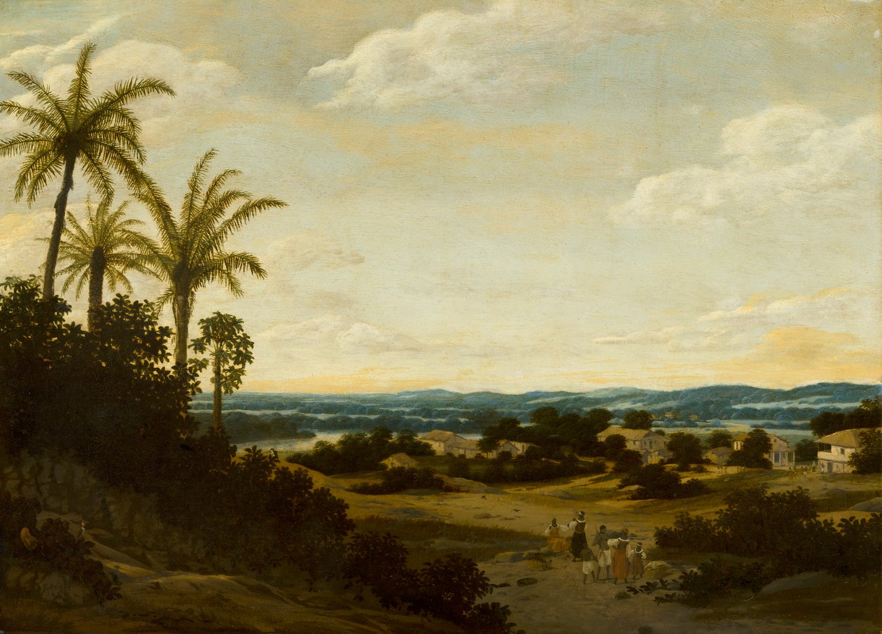 Det brasilianska landskapet av Frans Post
