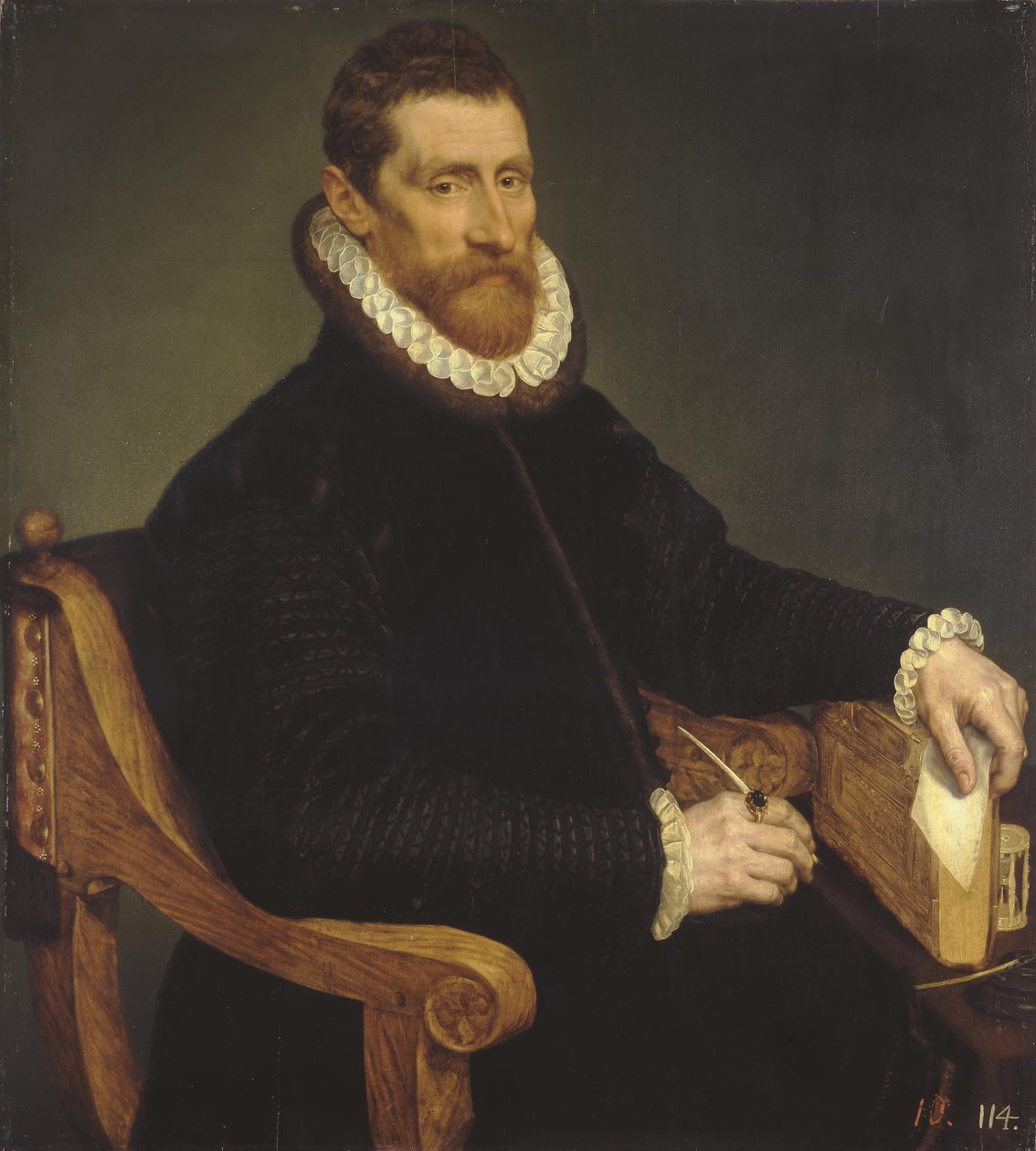 Porträtt av en man av Frans Pourbus the Elder