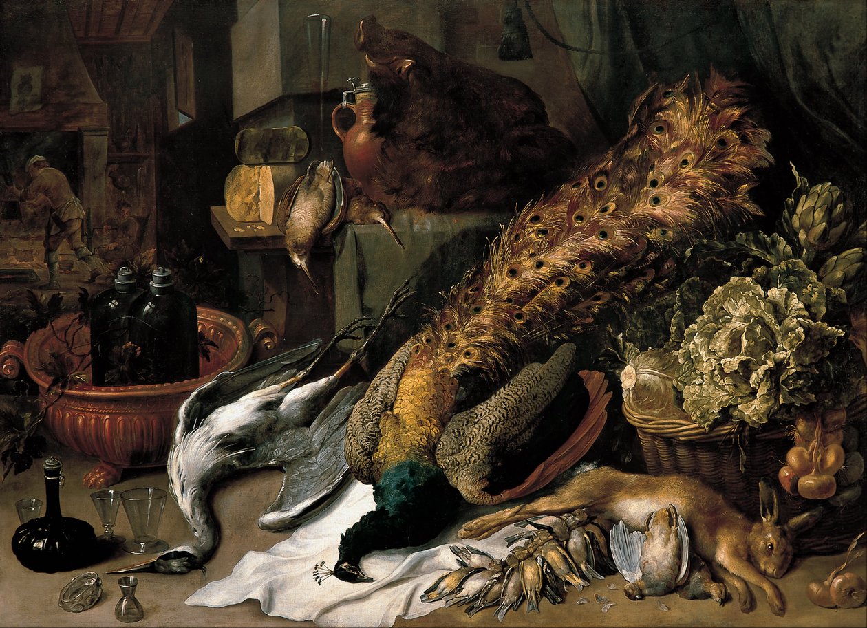 Stilleben med vinkyl av Frans Snyders or Snijders