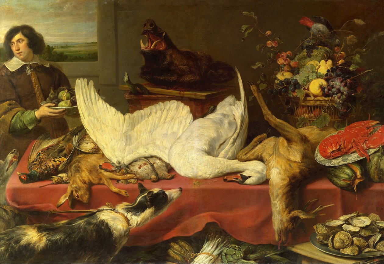 Stilleben med en svan av Frans Snyders or Snijders