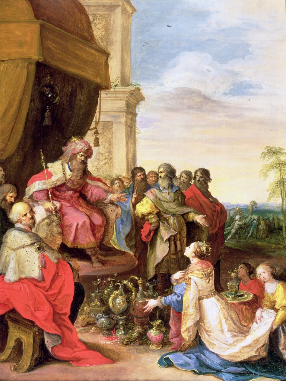 Salomo och drottningen av Saba av Frans the Elder Francken