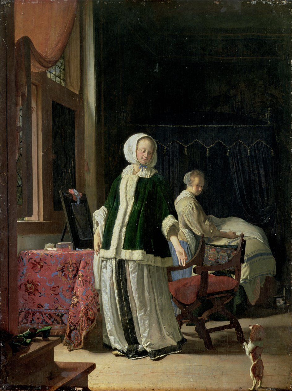 En ung dams morgontoalett av Frans van Mieris