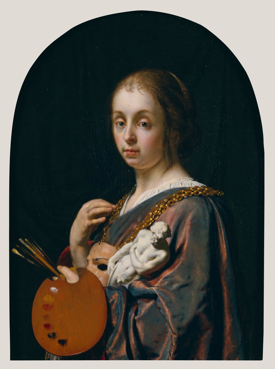 Pictura (en allegori om målning) av Frans van Mieris