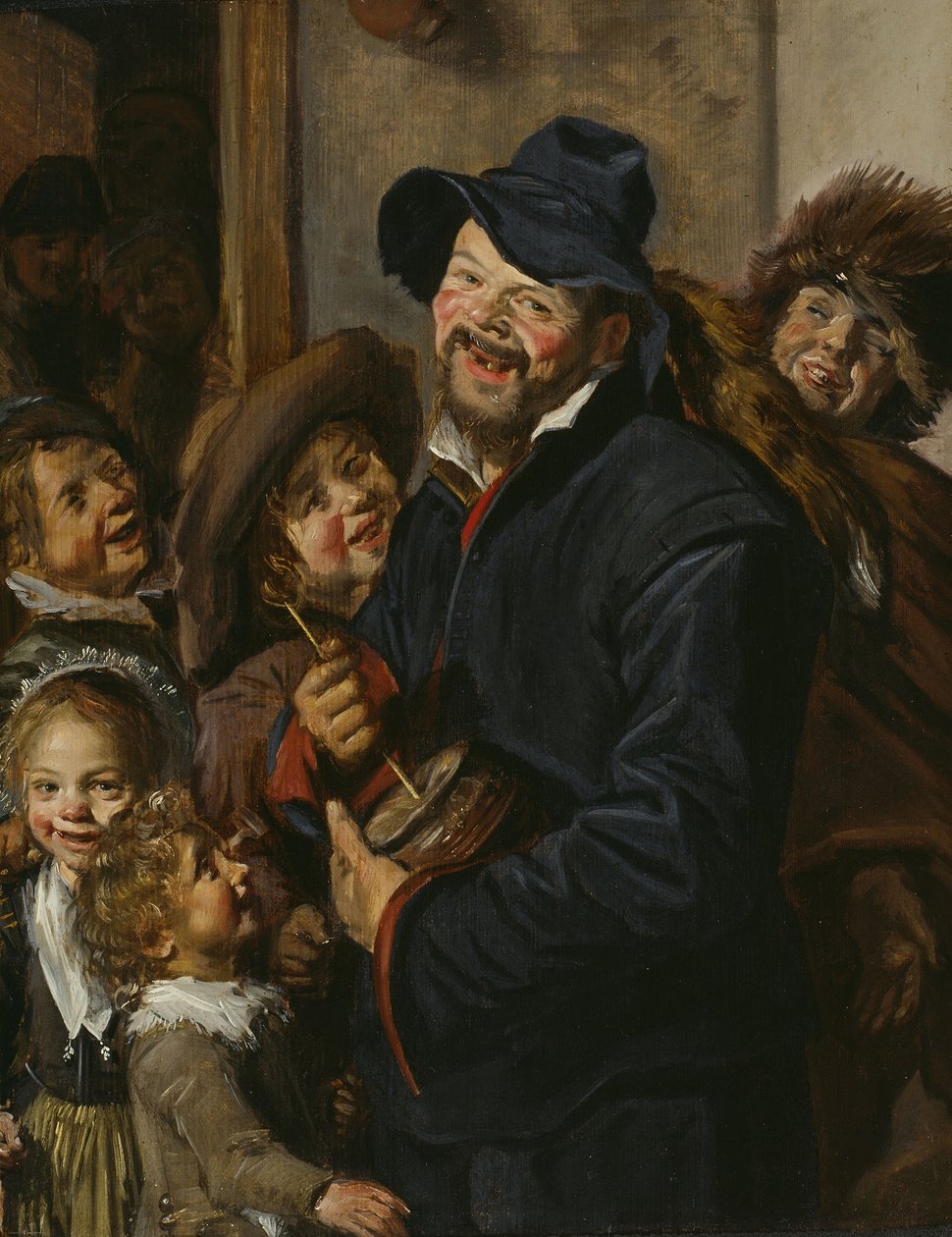 Rommel-pottspelaren, ca 1630 (olja på pannå) av Frans (Follower of) Hals