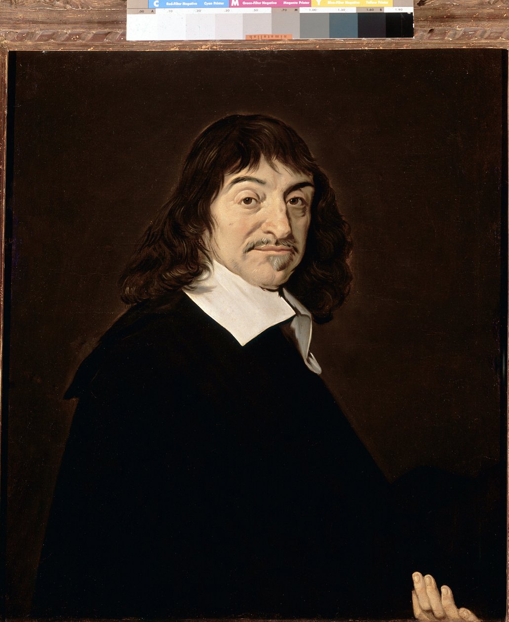 Porträtt av Rene Descartes, fransk filosof av Frans (after) Hals
