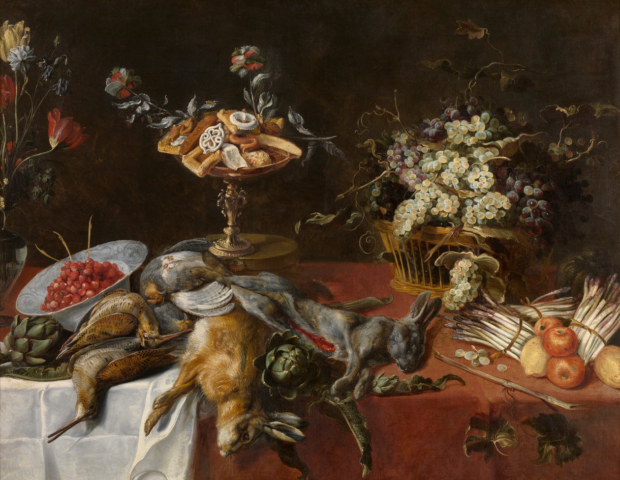 Stilleben (olja på duk) av Frans (attr. to) Snyders or Snijders