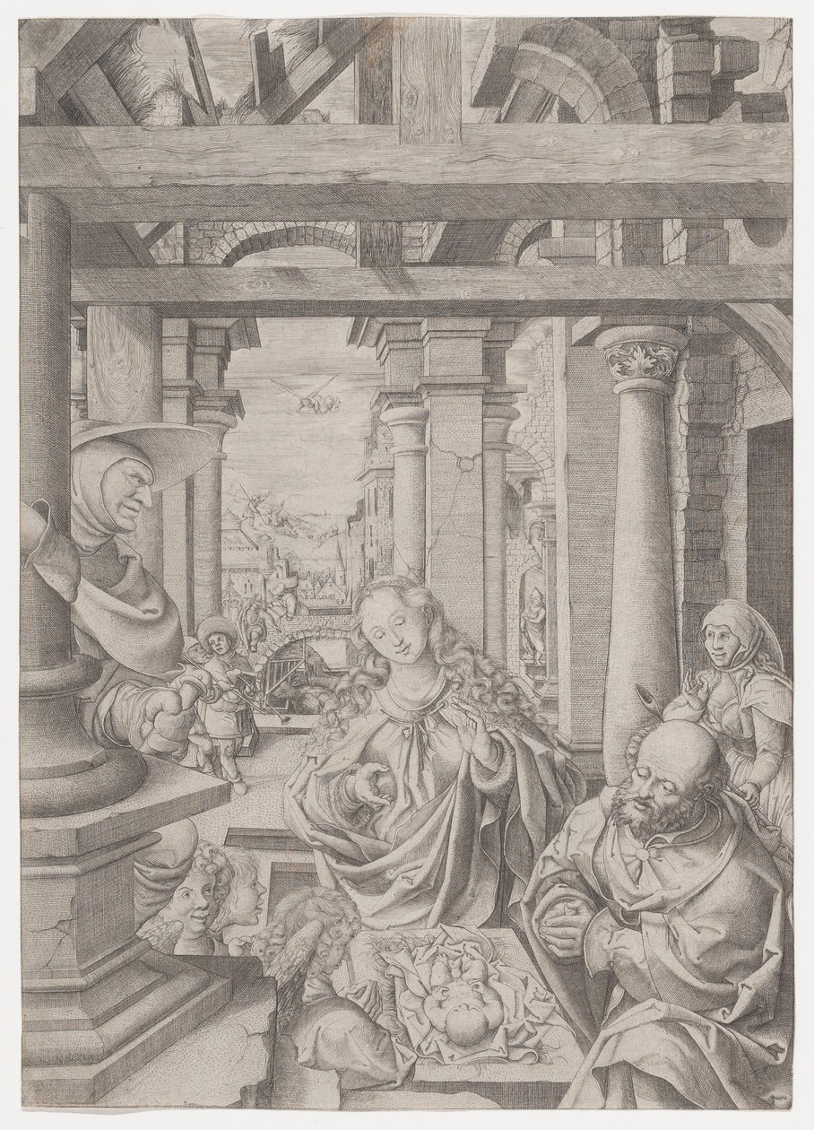 Herdarnas tillbedjan, ca. 1522-25. av Frans Crabbe van Espleghem