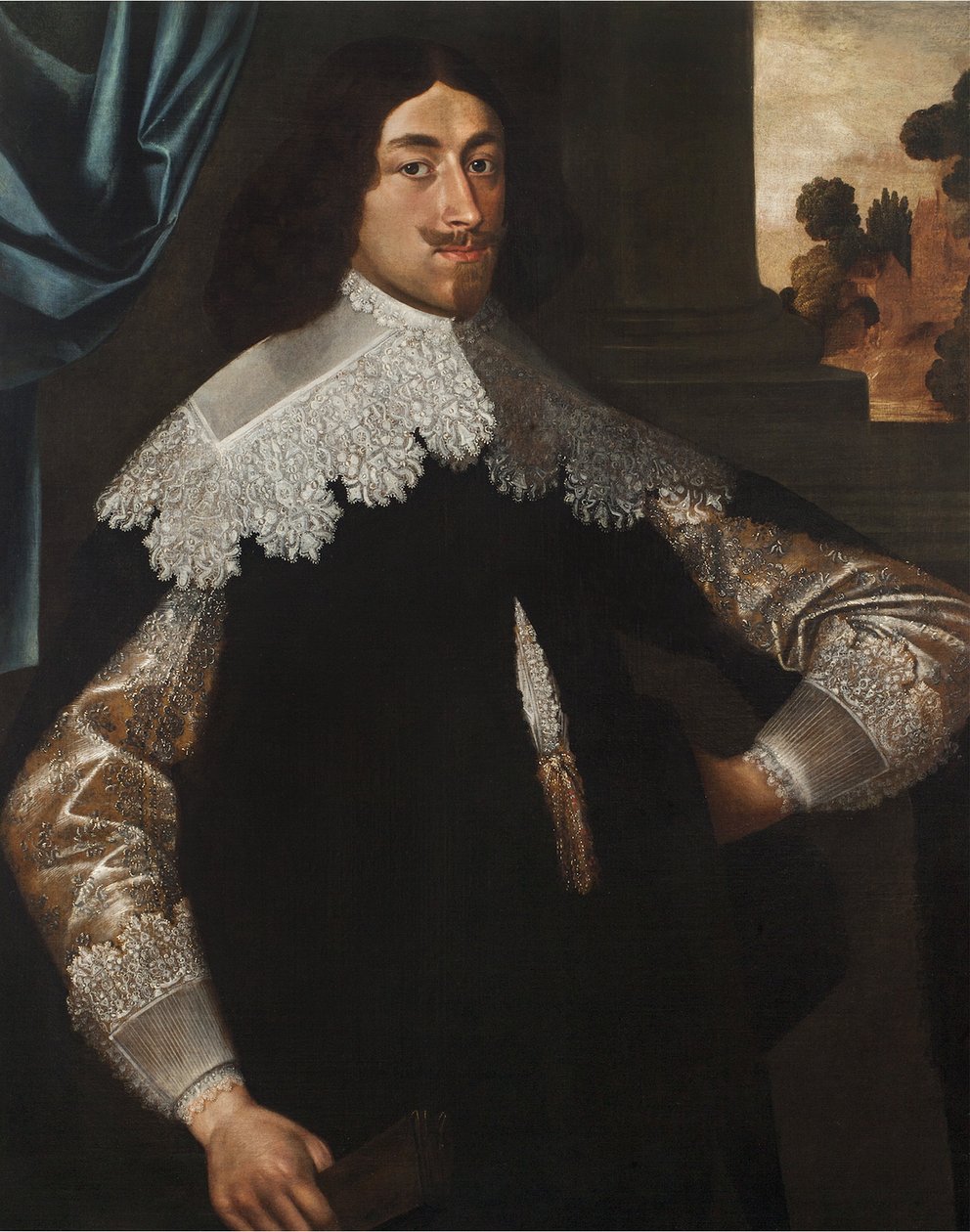 Porträtt av Eugène de Berghes, greve av Grimbergen, 1641 (par 3114331) av Frans Denys