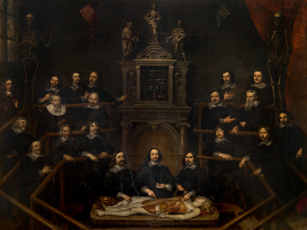 Doktor Joannes van Buytens anatomilektion i kirurgens rum i Antwerpen av Frans Denys