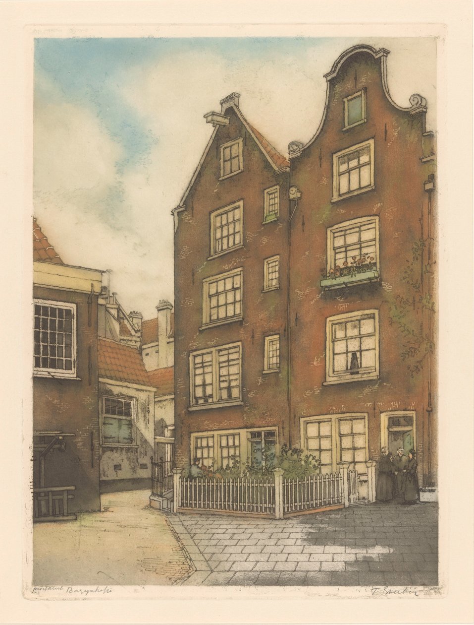 Bagijnhofje (originaltitel på objekt) av Frans Everbag (signed by artist)