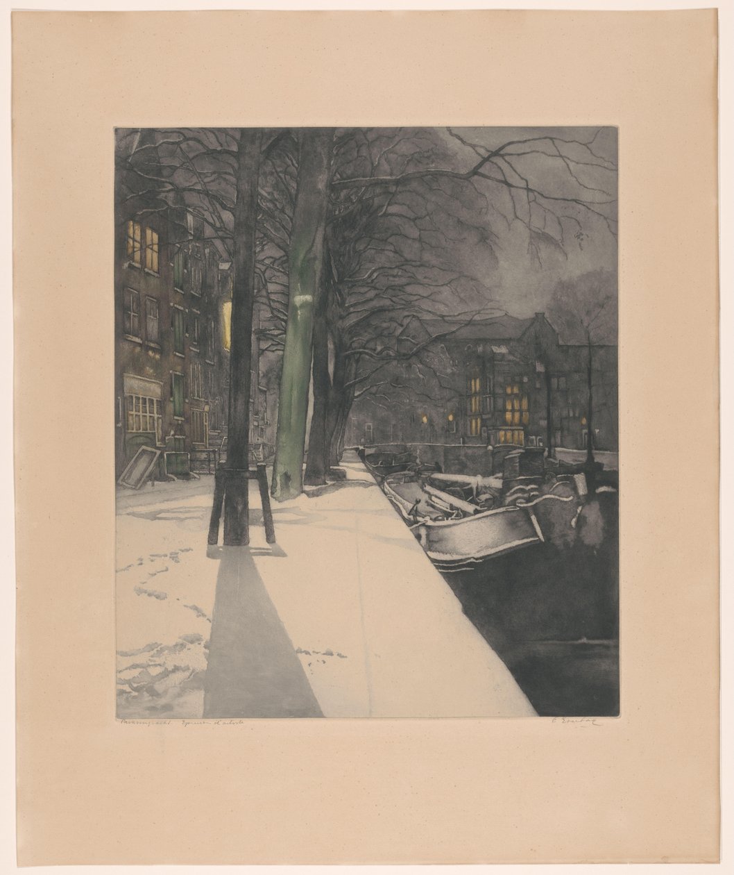 Prinsengracht (originaltitel på objekt) av Frans Everbag (signed by artist)