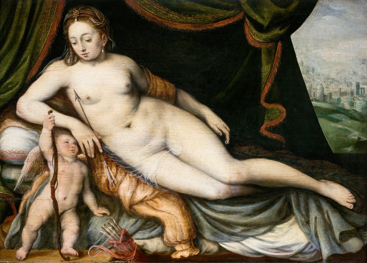 Venus och Amor av Frans Floris I
