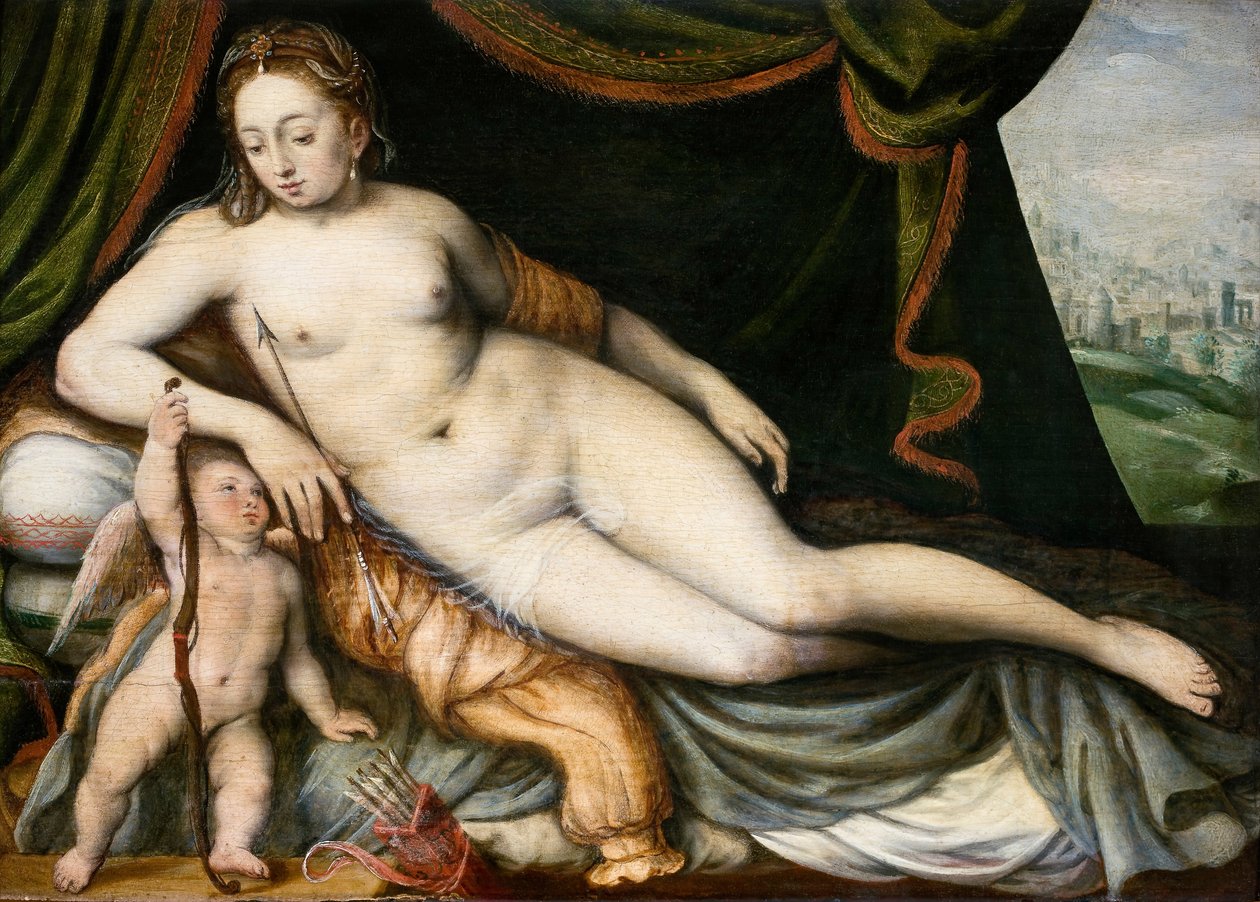 Venus och Amor av Frans Floris I