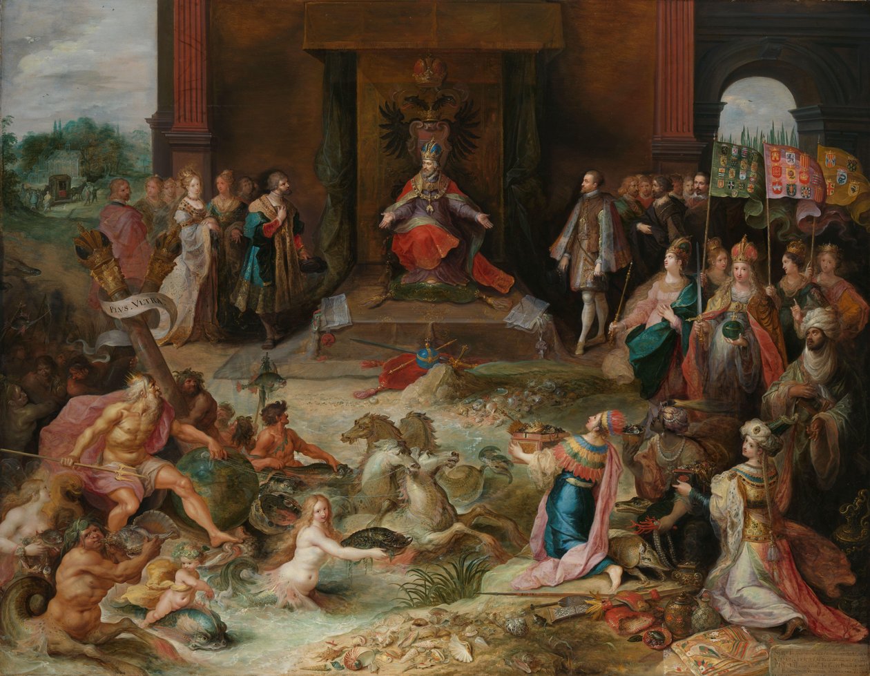 Allegori om abdikationen av kejsar Karl v i Bryssel Allegori om abdikationen av kejsar Karl V av Frans Francken (II)