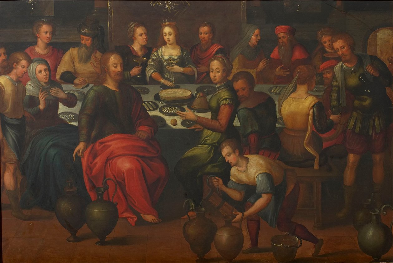 Bröllopsfesten i Kana. av Frans Francken the Elder