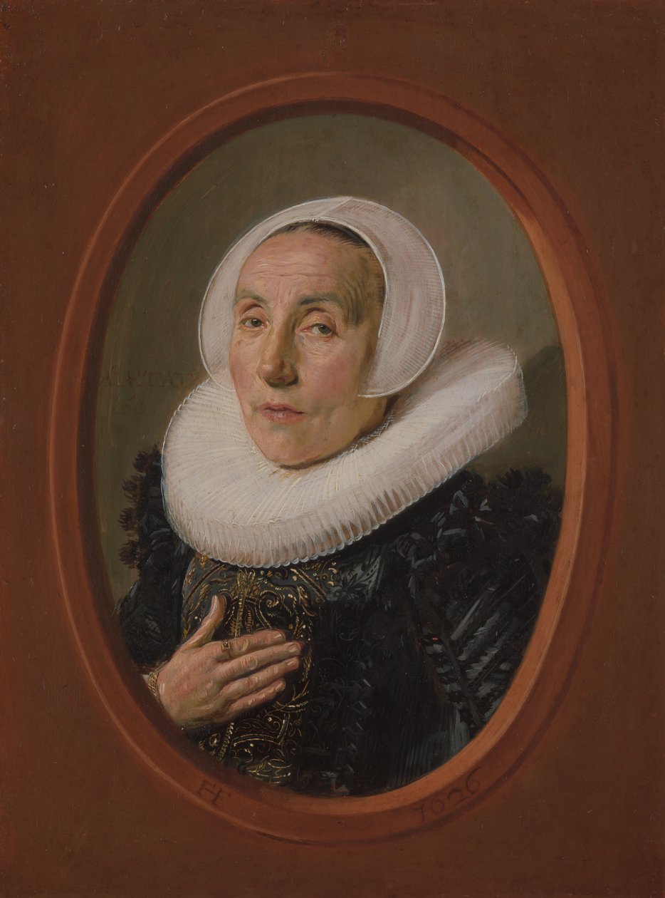 Anna van der Aar född 157677, död efter 1626, 1626. av Frans Hals