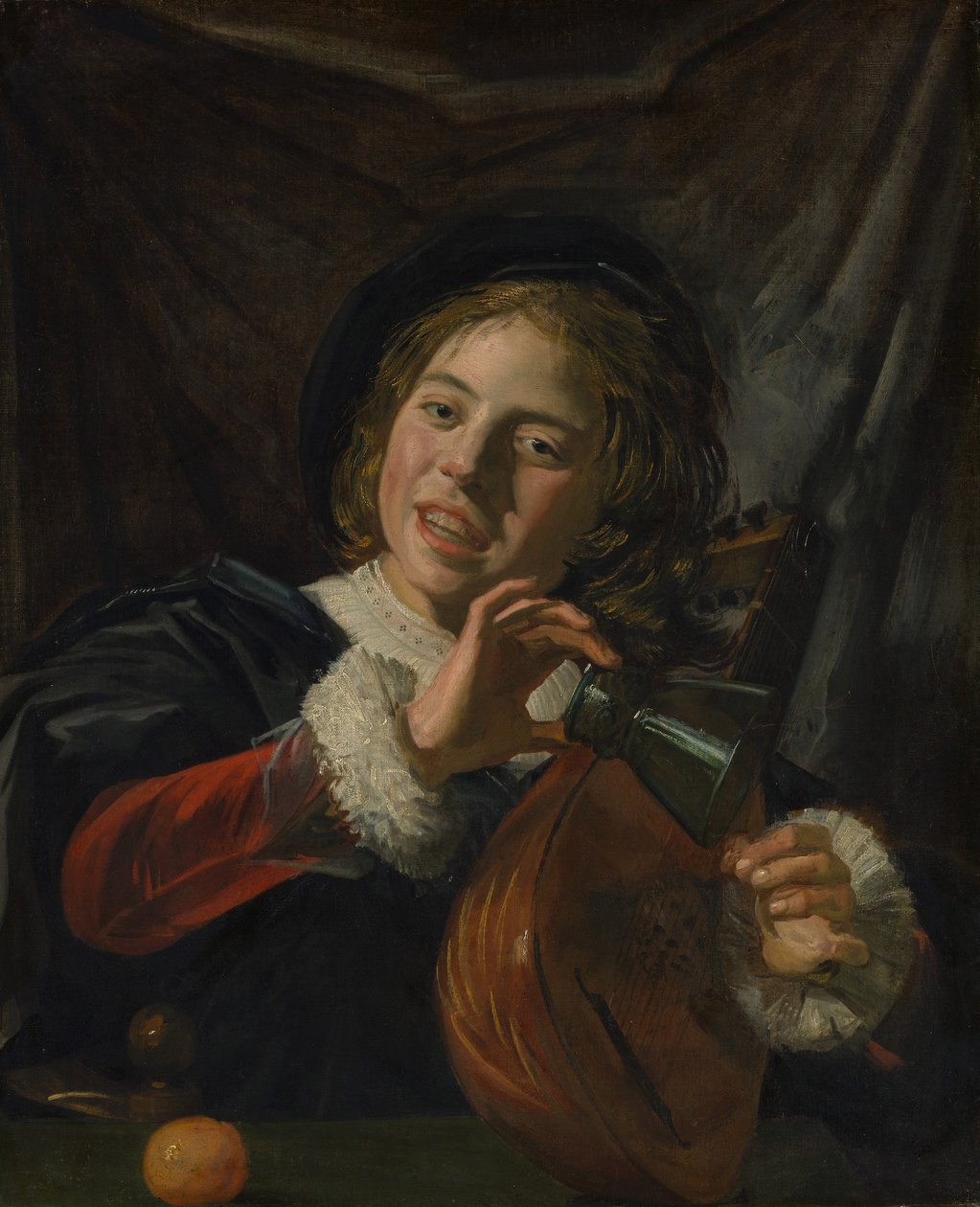 Pojke med en luta, ca 1625 (olja på duk) av Frans Hals