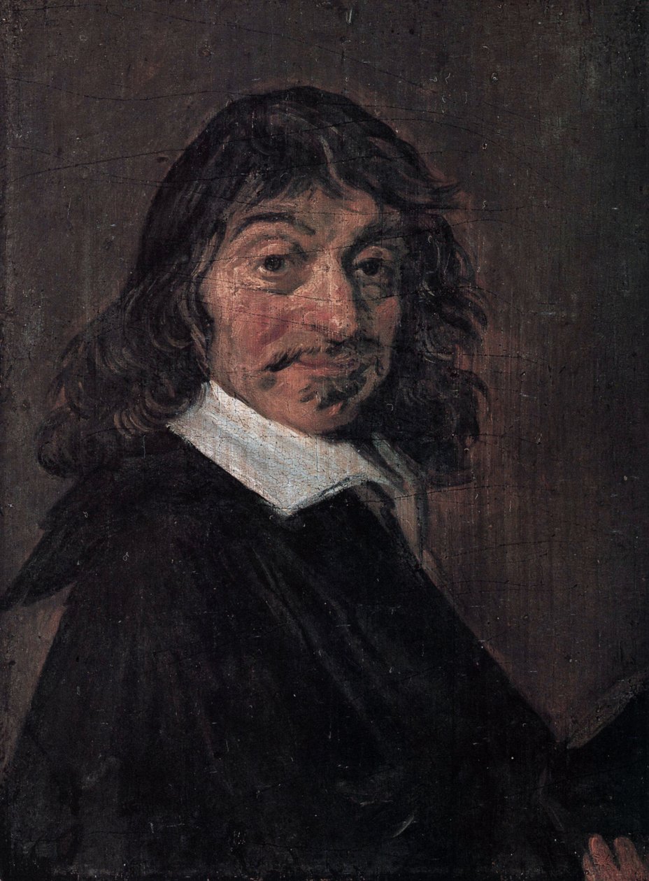 Danska: René Descartes (1596-1650) Porträtt av René Descartes av Frans Hals